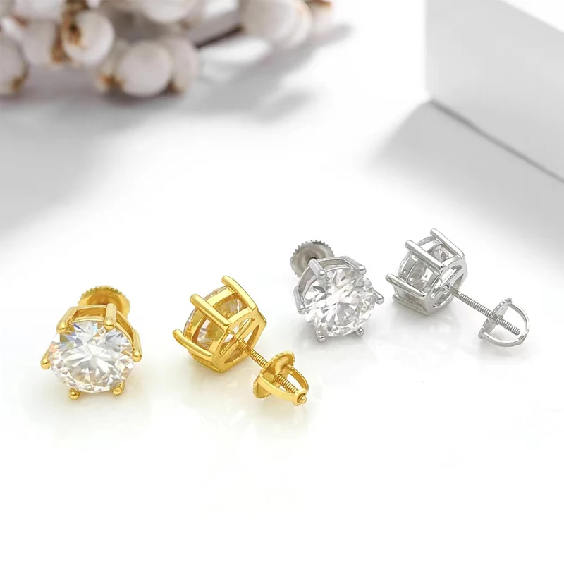 3 Pairs Brass Secure Screw On Earring Backs Replacement For Threaded Post  Diamond Earring Studs Screwbacks Locking Backs X4ya - Jewelry Findings &  Components - AliExpress