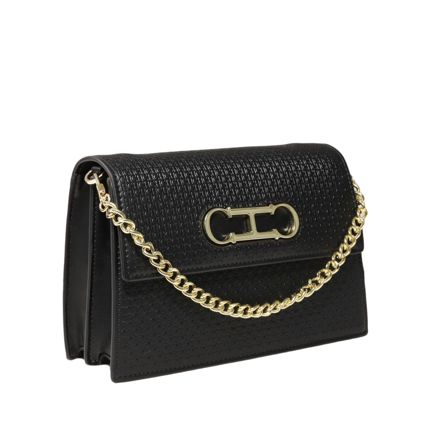 حقيبة كروس مصممة خصيصًا من CH، تتميز بطباعة حروف ع...