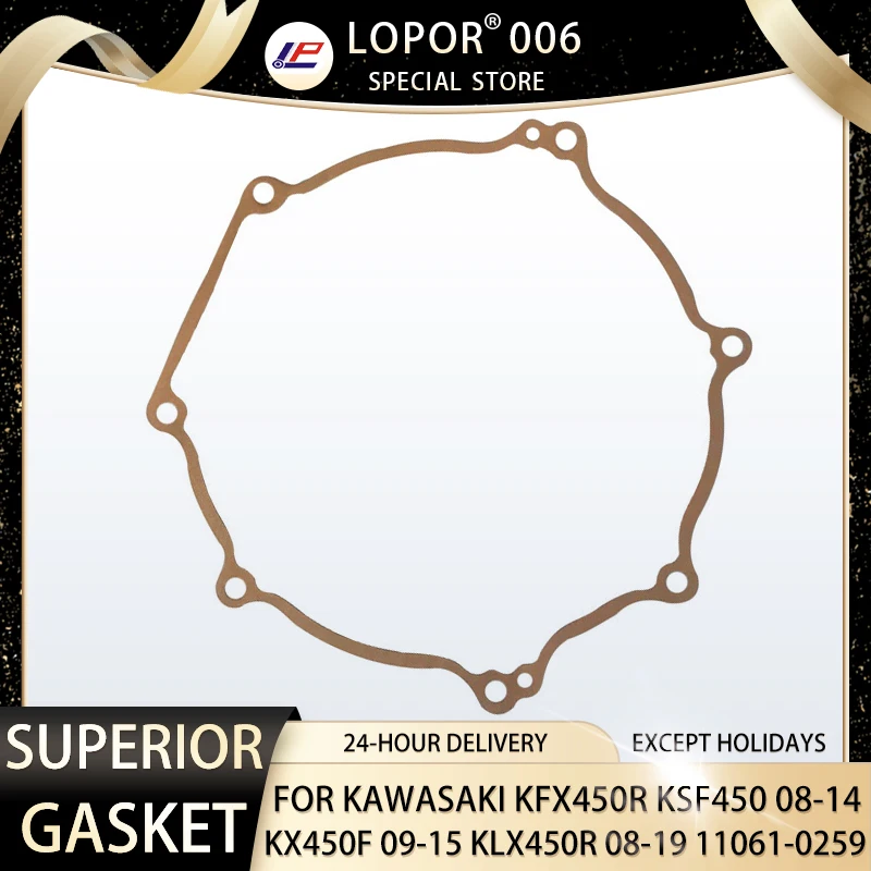 Lopor Motorcycle Engine Crankcase Clutch Outer Cover Seal Gasket For