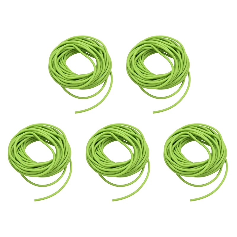 

5X 32 Feet 5Mm Natural Latex Rubber Tube Tubing Replacement Band 10M