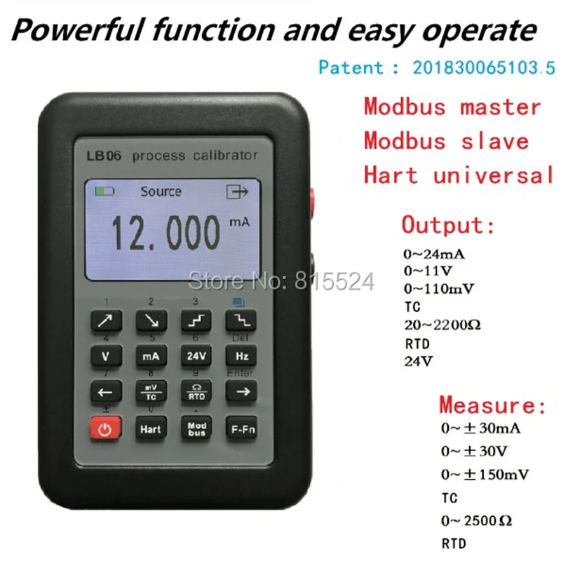 Calibrator Tester Resistance Current Voltmeter Signal Generator Source