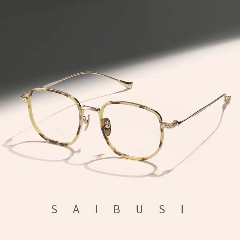 

Fashion pure Titanium glasses frame men top quality designer brand optical eyewear Myopia reading women prescription eyeglasses