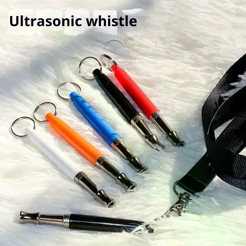 1Pcs Ultrasonic Dog Training Whistle - Adjustable Silent Stop Barking Control Tool With Rope Pets Discipline Supplies Flute