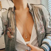 Sexy​ ​Lingerie Women Body Chain Simple Metal Scallop Pendant Transparent Waist Chain For Women Festival Outfit Jewelry 2
