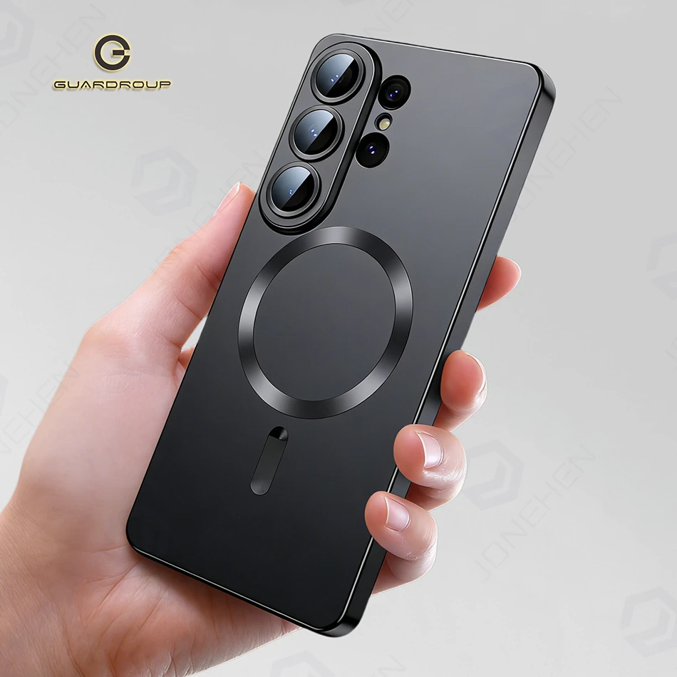Magnetic Matte TPU Shockproof Case with Soft Film