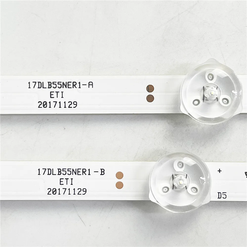 Tira de Luz de Fundo Led para Toshiba 17dlb55ner1 55hfl2879t 12 Toshiba 55v6763da 55u6863db 55vl5a63d Jvc Lt55c870 Lt-55vu73m - Imagem 3