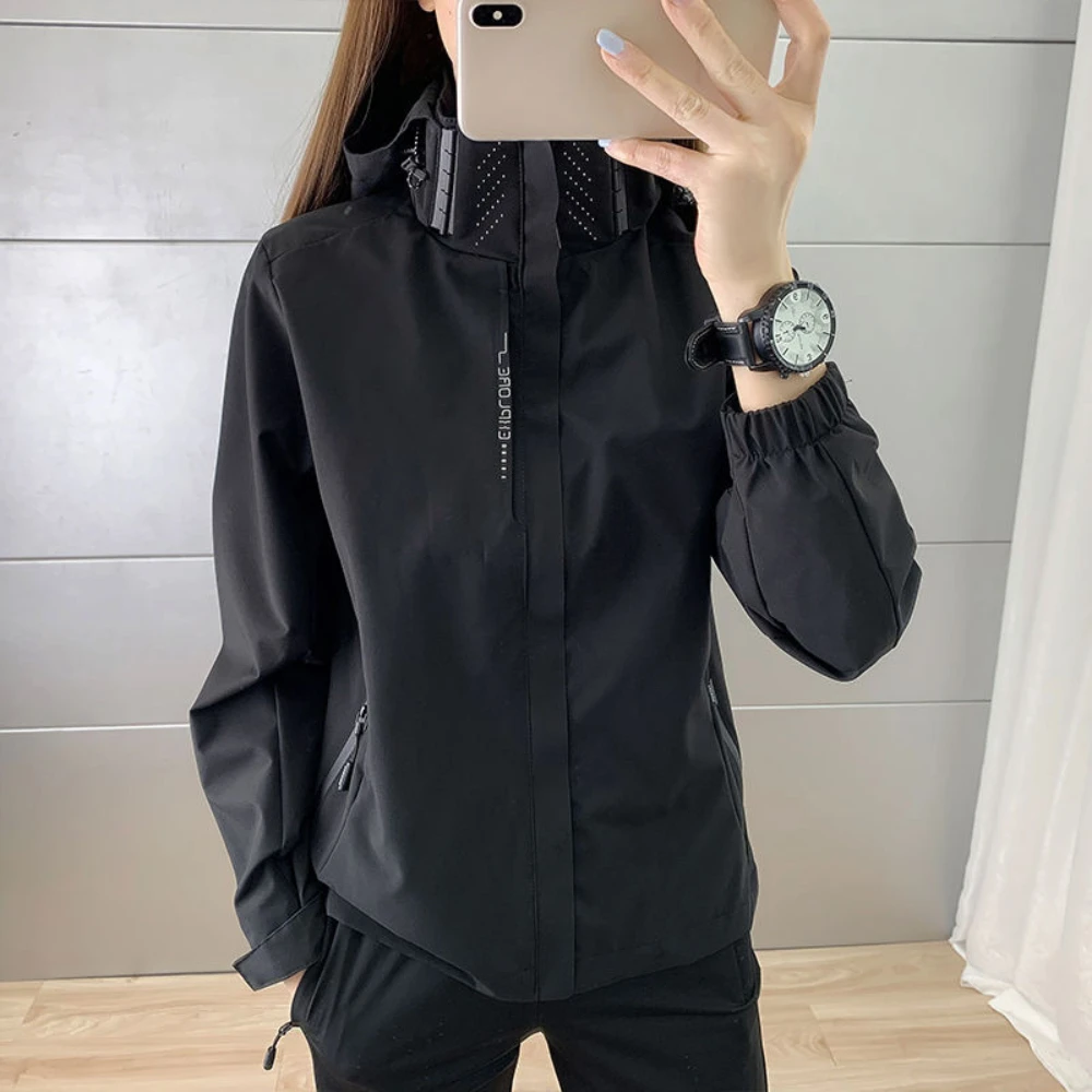 

Windproof and Rainproof Thin Charge Coat Men Women Spring Autumn Basic Jacket Waterproof Outerwear Outfits Fashion Clothing New