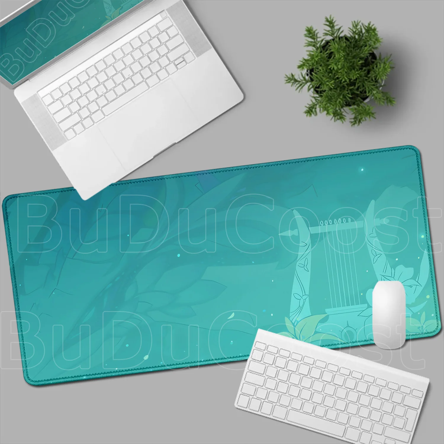 Gamer's Deluxe Edge-Locked Mouse Pad Featuring Iconic Genshin Impact Characters
