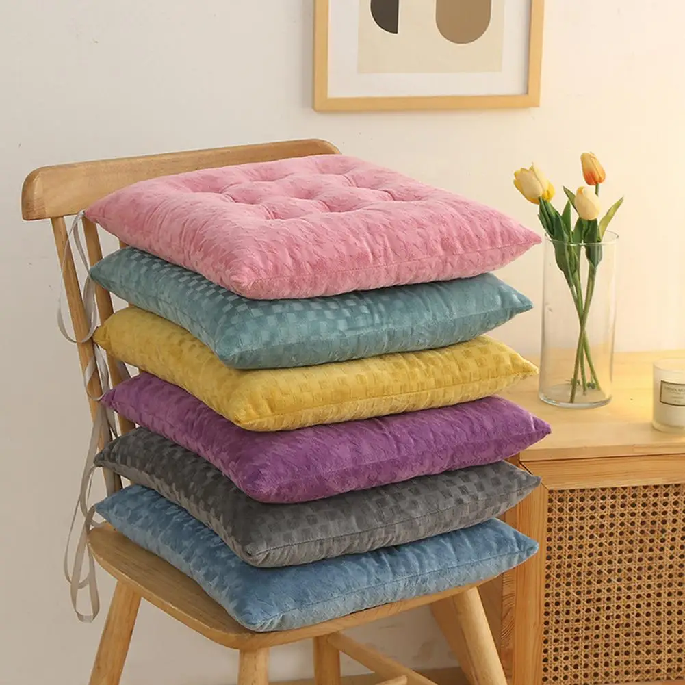 40cm Chair Cushion Square Stool Backrest Pillow High Elasticity Chair