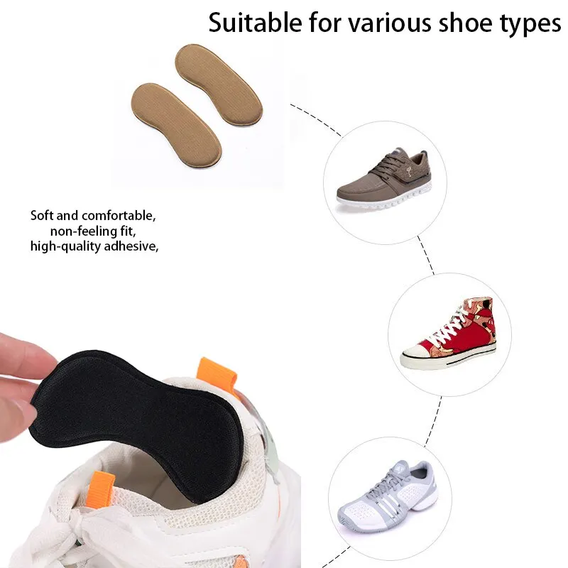 Insoles Patch Heel Pads High Heel Adjustable Shoe Pads Pain Relief Feet Pad Insole Back Protector Sticker 5 Pairs