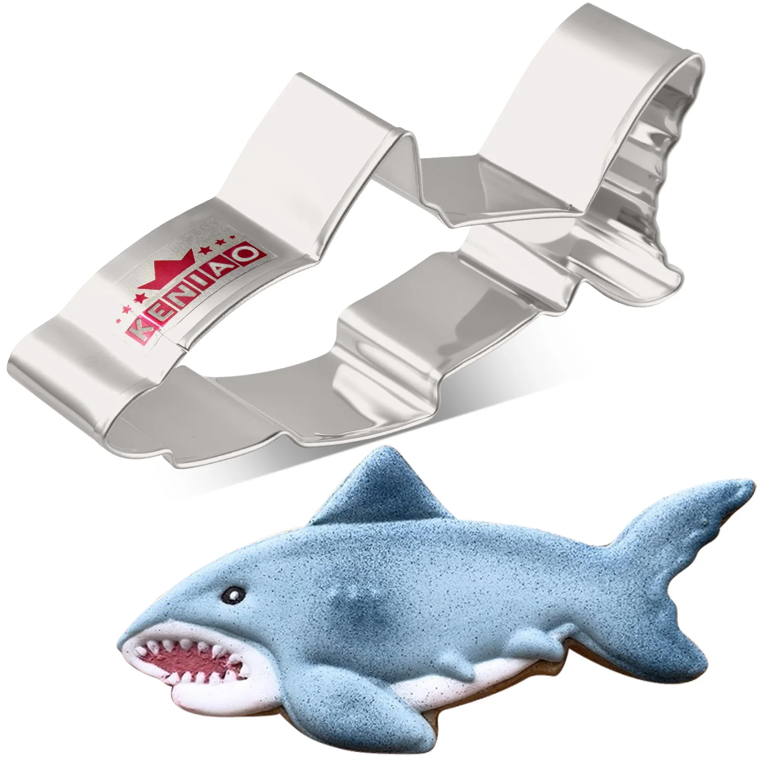 Keniao Shark Cookie Cutter Kids Birthday Party 11.2 Cm Ocean