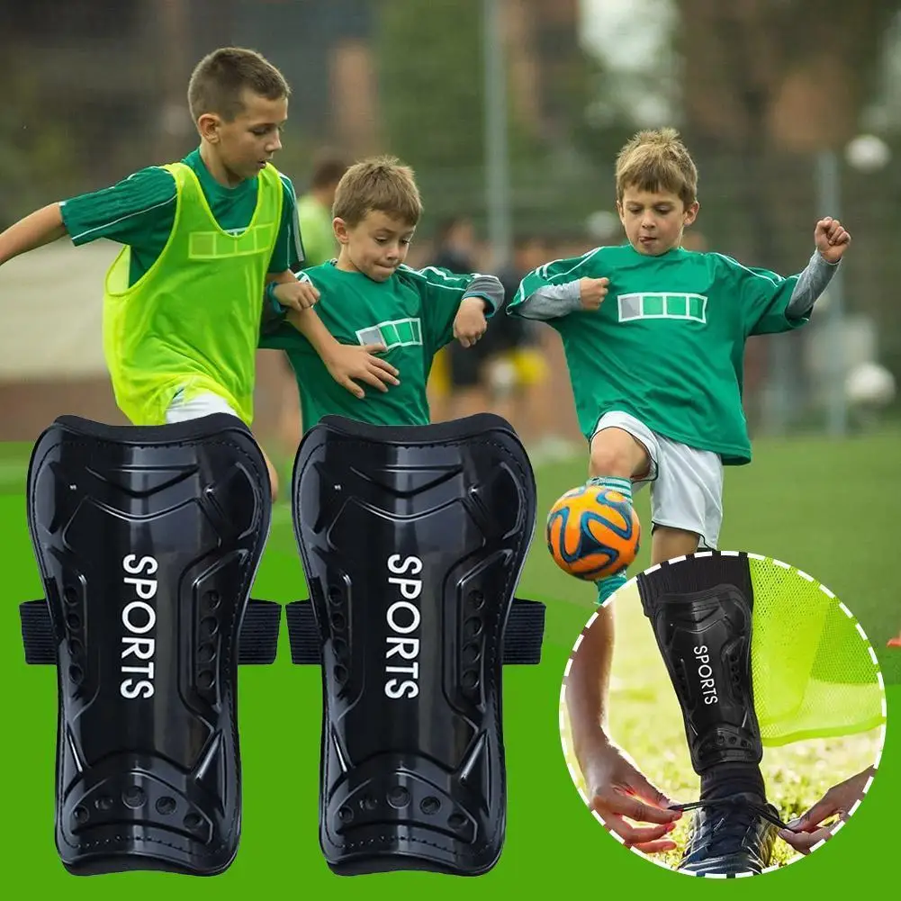New Football Shin Guards ABS Material Leg Protector Kids Adults Pads Support Exercise Knee Shin Soccer Football Equipm G6G9
