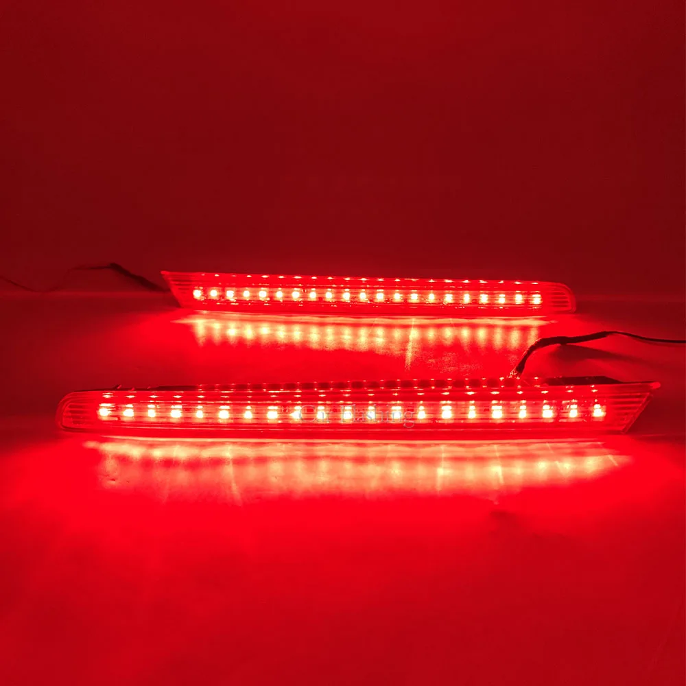 New Reflector Light Pair Compatible With Ford Edge 2015-2016 Sel Se Fo1185111 Fo1184111 Ft4z 15a449