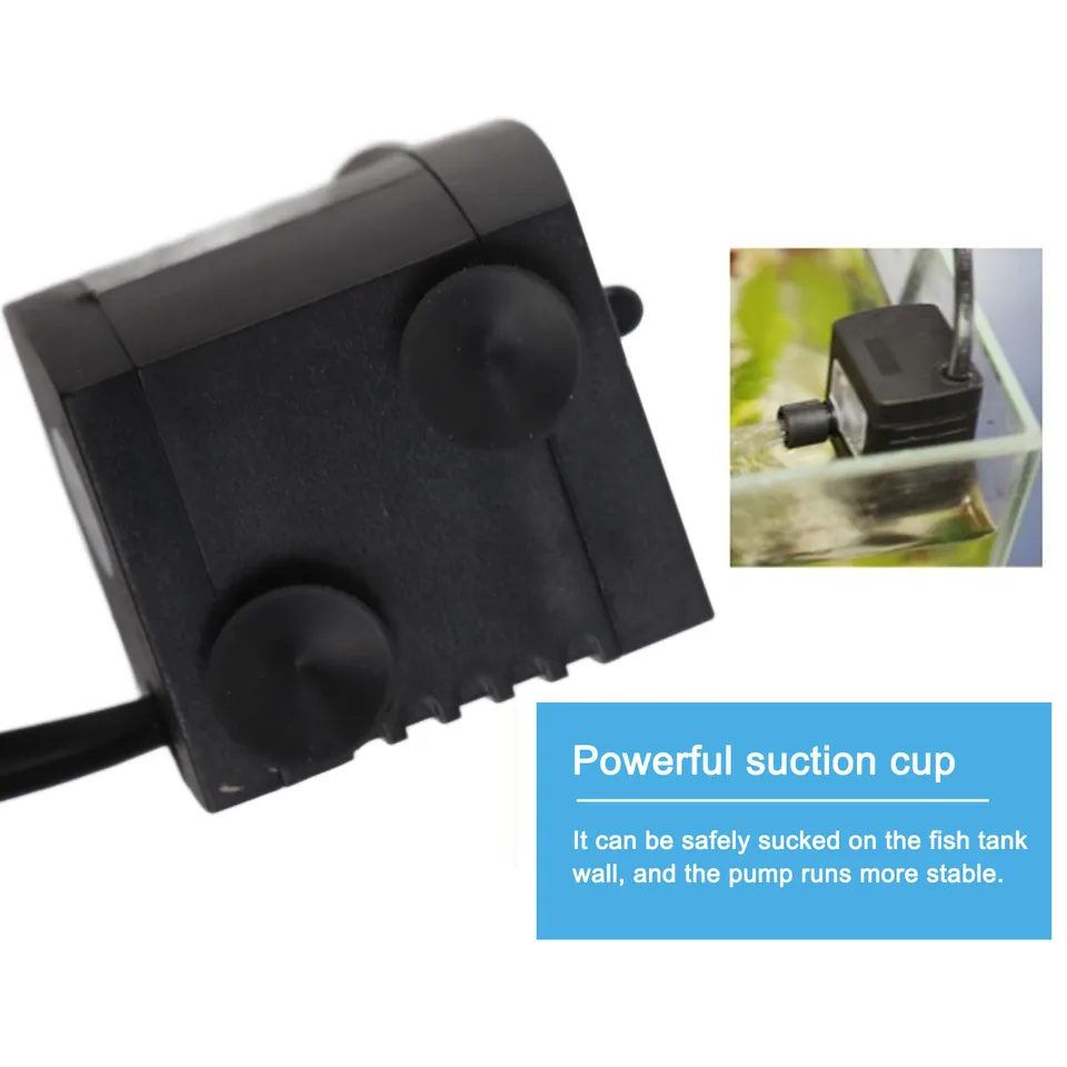 Pompa Acquario Sommergibile Mini - Silenziosa, 150 L/h, 220-240V UE - Foto 5