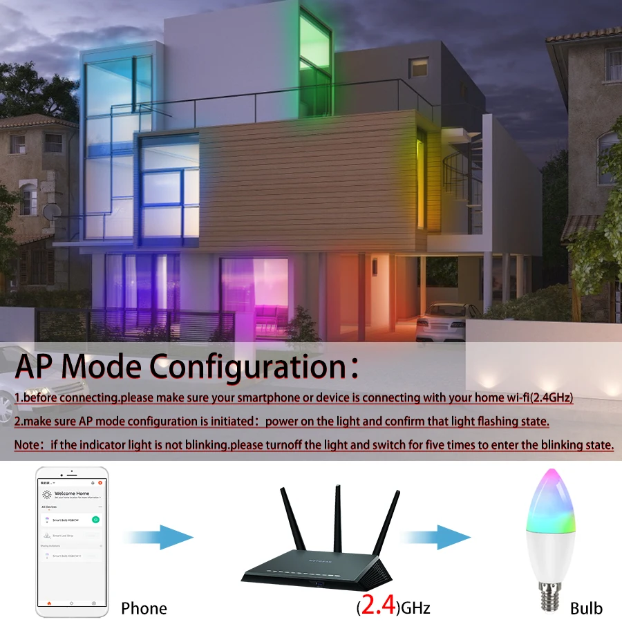 Tuya E14 캔들 램프 앱 음성 제어 스마트 전구, 와이파이 RGB 220V LED 조명, 조도 조절 스마트 라이프, 알렉사 구글 홈 호환