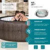 5 To 7 Person Inflatable Hot Tub Round Portable Outdoor Spa with 180 AirJets and  Energy Saving Cover, Bathtubs 2