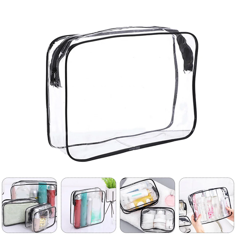 

Pvc Bag Transparent Toiletry Makeup Organizer Waterproof Handbag Clear