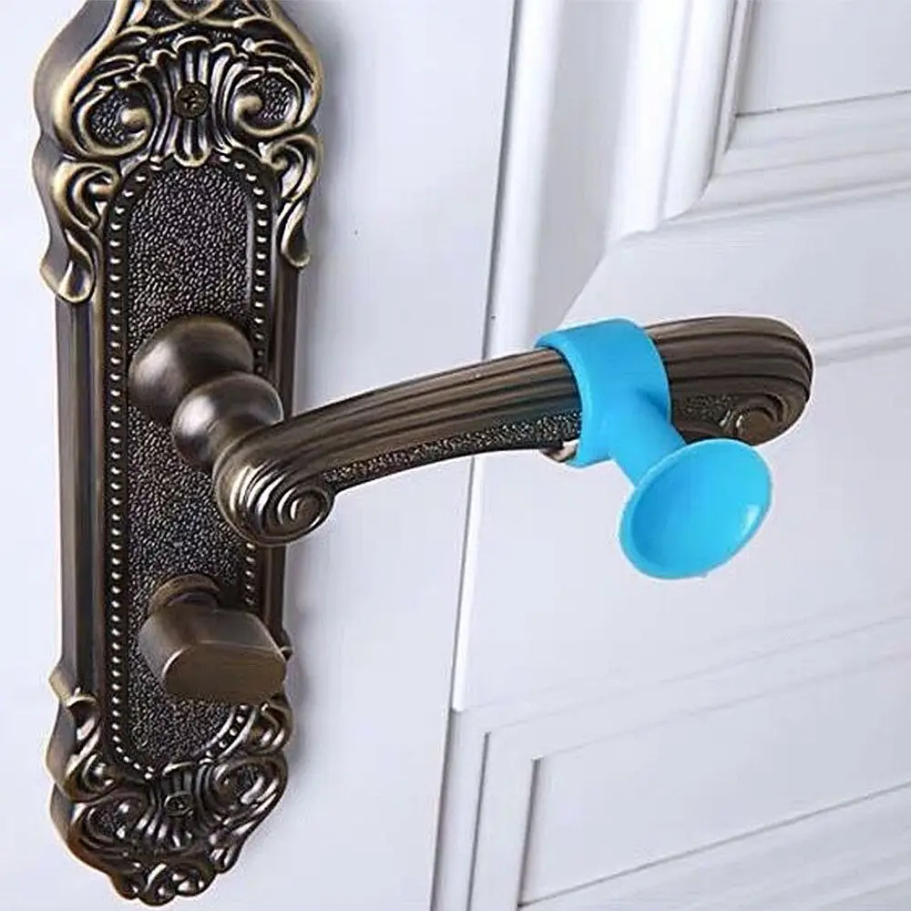 Suction Cup Type Silicone Mute Crash Pad Soft Elastic Anti-Collision Door Handle Stopper Simple Multicolor Silent Doorknob Cover door stopper silicone door stopper door stopper bumpers