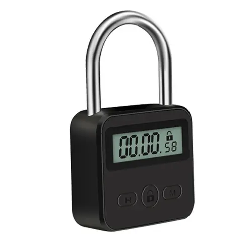 LCD 디스플레이 스마트 시간 잠금 다기능 여행 전자 타이머, 방수 USB 충전식 임시 타이머 자물쇠 8
