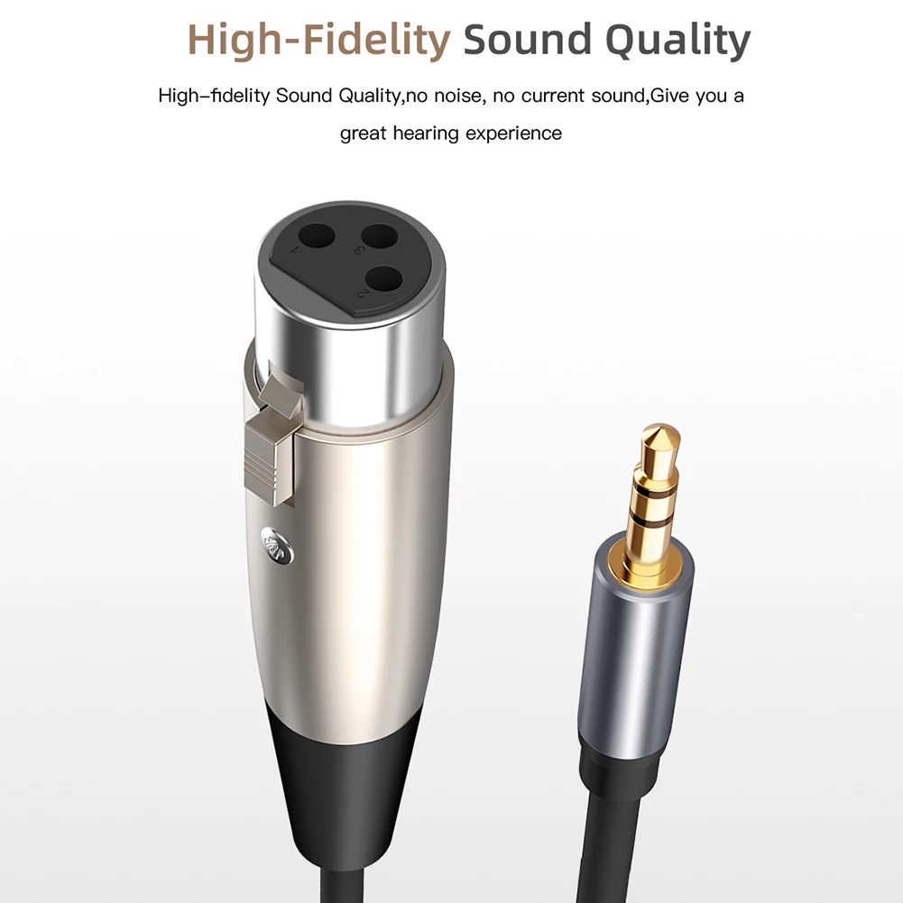 -  ̺   ̺  ڵ, ͼ ũ PC, 3.5mm -XLR ̺, 1.5m