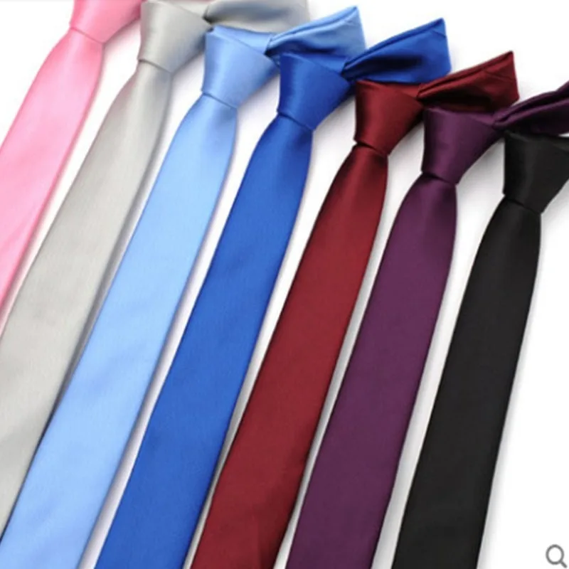 

5cm Skinny Tie Solid Tie Satin Tie Slim Tie Exclusive Necktie Regular Tie