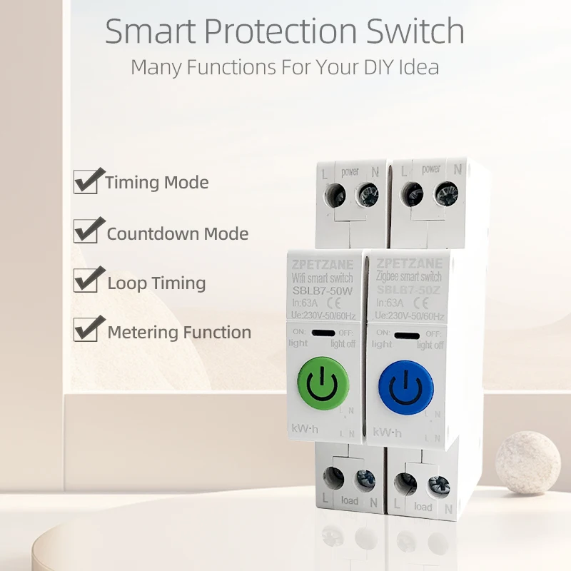 tuya zigbee wifi mcb disjuntor inteligente sobre 03