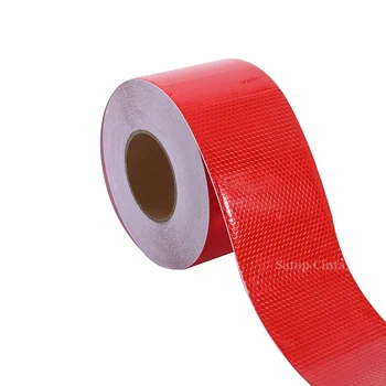 높은 조명 PVC 반사 안전 경고 테이프, 10CM, 도로 교통 건설 현장, 자체 접착 반사판, 가이드 사인 스티커, 1M