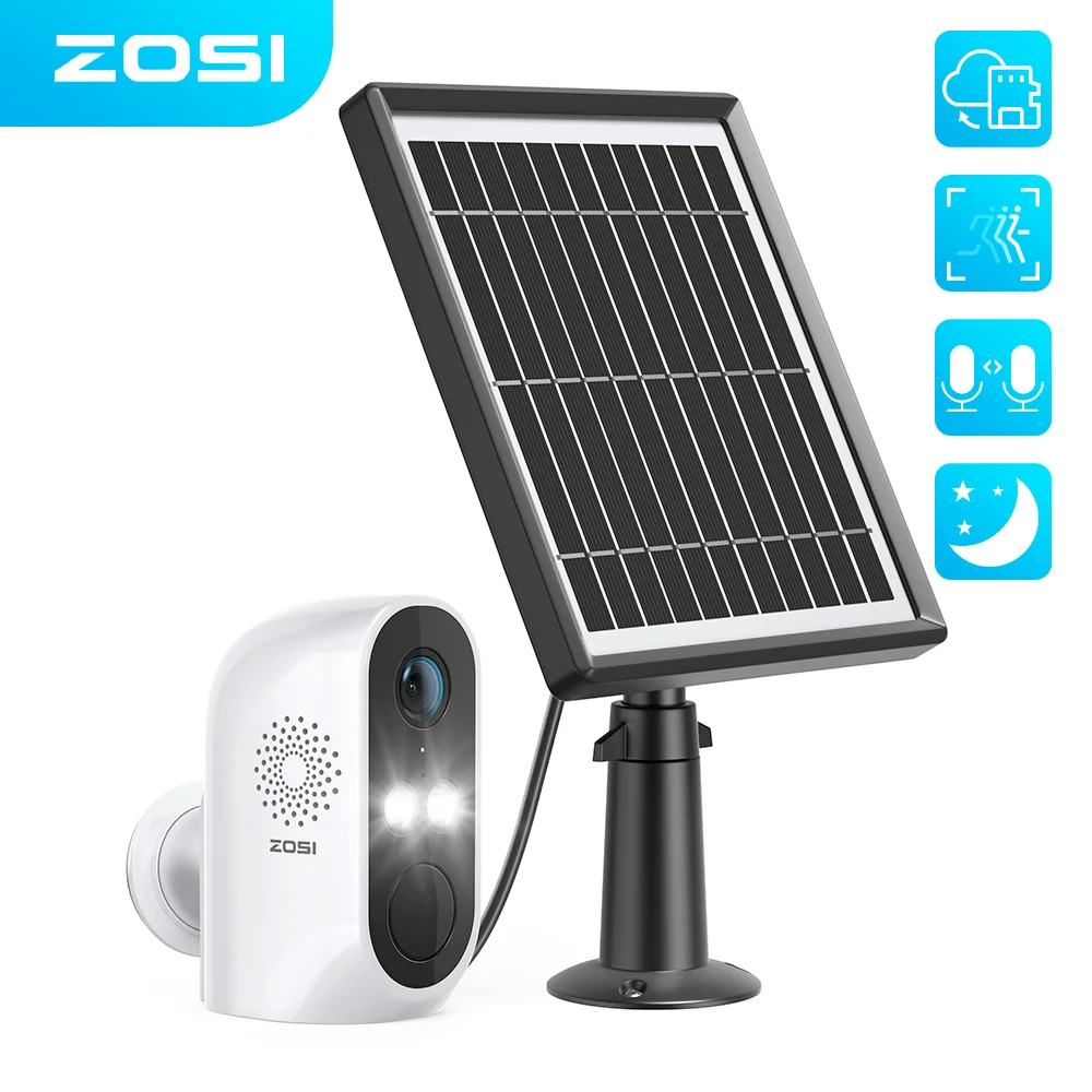 ZOSI 2MP WiFi IP Camera Rechargeable Battery Powered 1080P Security