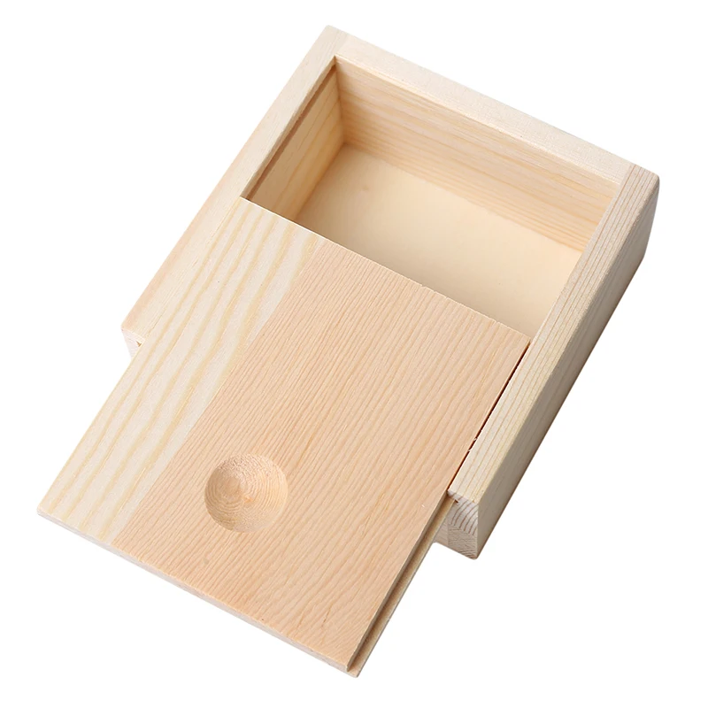 Candy Case Storage Box Natural Color Handmade Jewelry Storage Box Soap Packaging Wooden Box Wood Ring Organizer Crafts Case 3