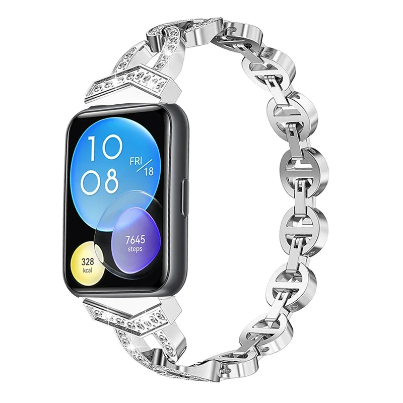 Diamond Metal Watch Strap Bracelet