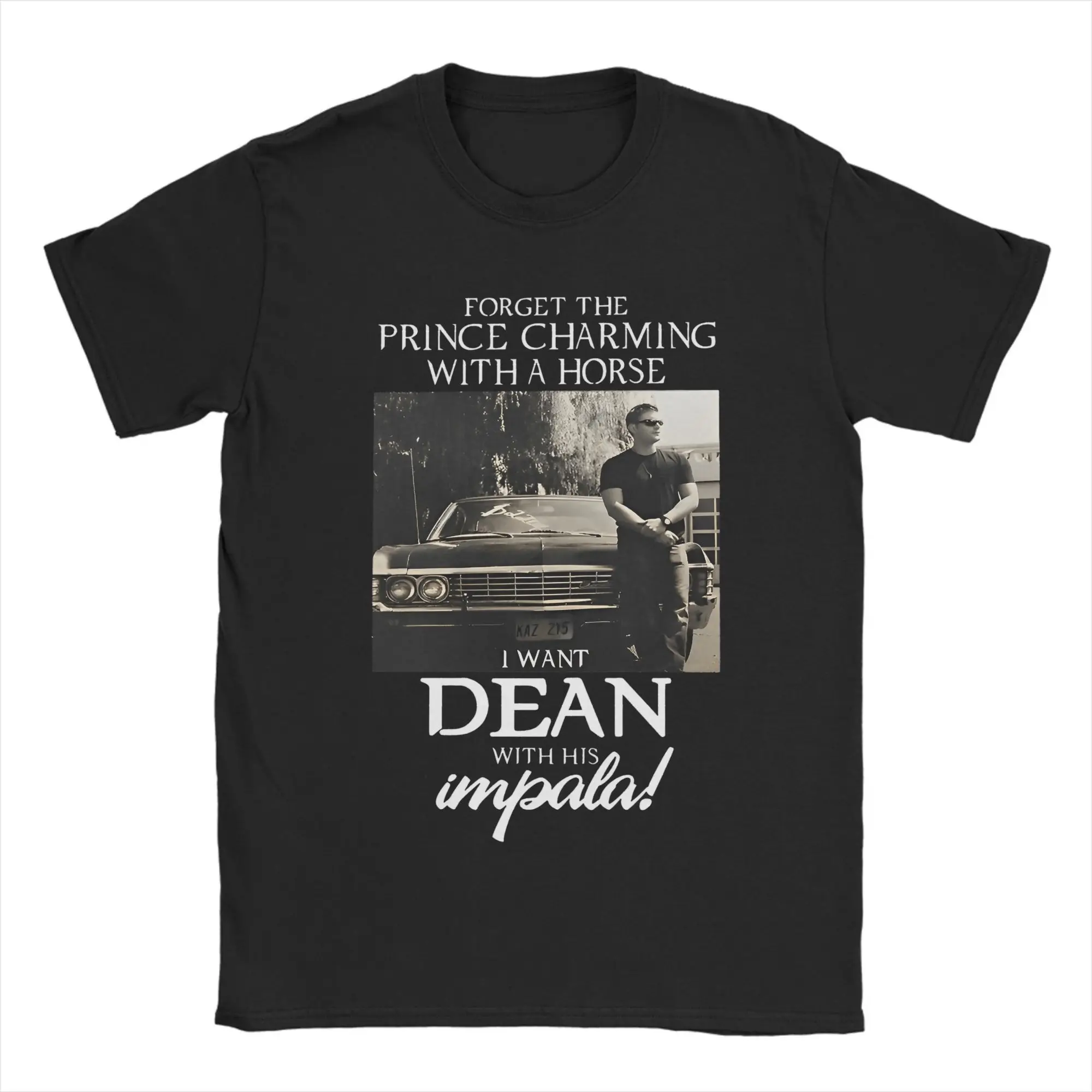 Harajuku T-Shirt Strand Dean Winchester Supernatural Trendy Coole T-Shirts 100 Baumwolle T-Shirt für Herren Y2K Retro Hot Sale Top Tees
