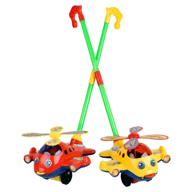 Baby Push Toy Toddler Walker Toy with Propeller Action and Ding-ding Sound Dropship