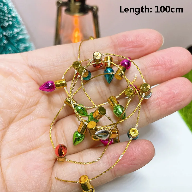 Miniature Christmas Lights Dollhouse Miniature String Lights Neon