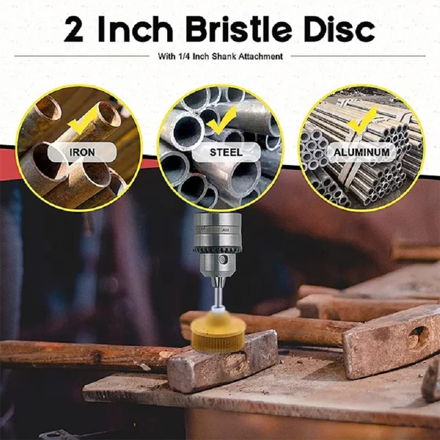 Disco Spazzola In Setola 3 Pollici - Per Rimozione Ruggine E Lucidatura - Foto 2