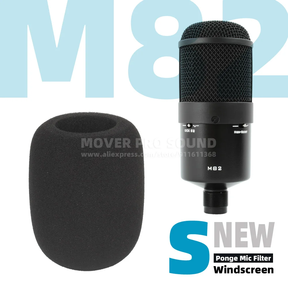 

For Telefunken M82 M 82 Windscreen Mic Protection Anti Pop Noise Filter Shield Windshield Microphone Sponge Mike Windproof Foam