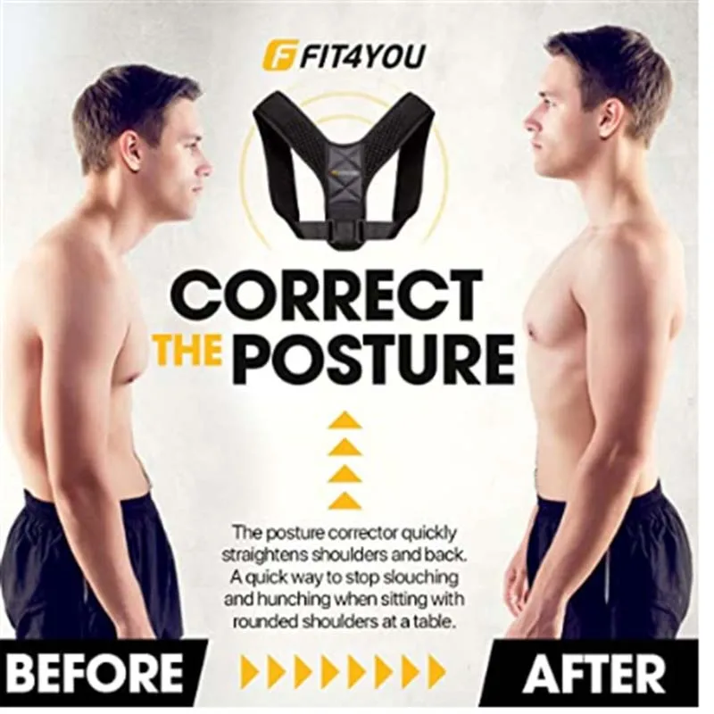 

Adjustable Back Posture Correction Belt Posture Corrector Hunchback Prevention Correction Sitting Breathable Body Shaping Belt