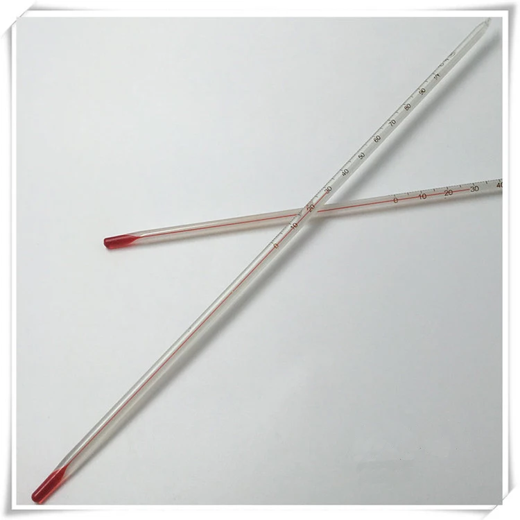 20PCalcoholredliquidglassthermometerredwaterthermometerglass