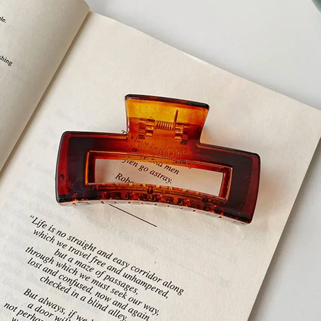 Hot Sale Solid Color Claw Clip Large Barrette Crab Hair Claws Bath Clip Ponytail Clip For Women Girls Hair Accessories Gifts 0018-A2-8cm