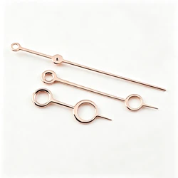 Elegant Multi - Colored Watch Hands with Circular Design - Gold, Rose, Silver, Blue (Rose Gold)