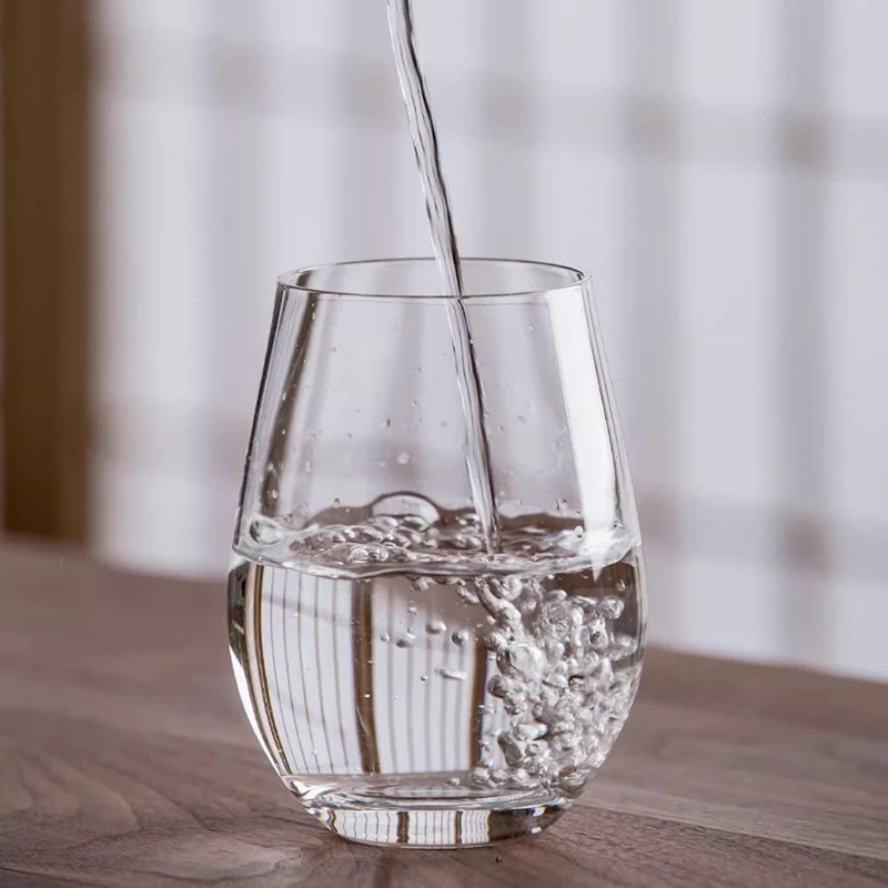 375ml European Juice Tea Glass Round Wine Glass Brandy Mug Whiskey Cocktail Vodka Drinking Glasses Drinkware Household Kitchen