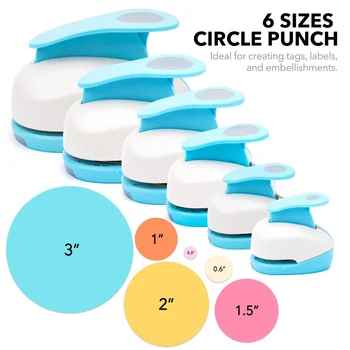Circle Paper Craft Punch Set 1