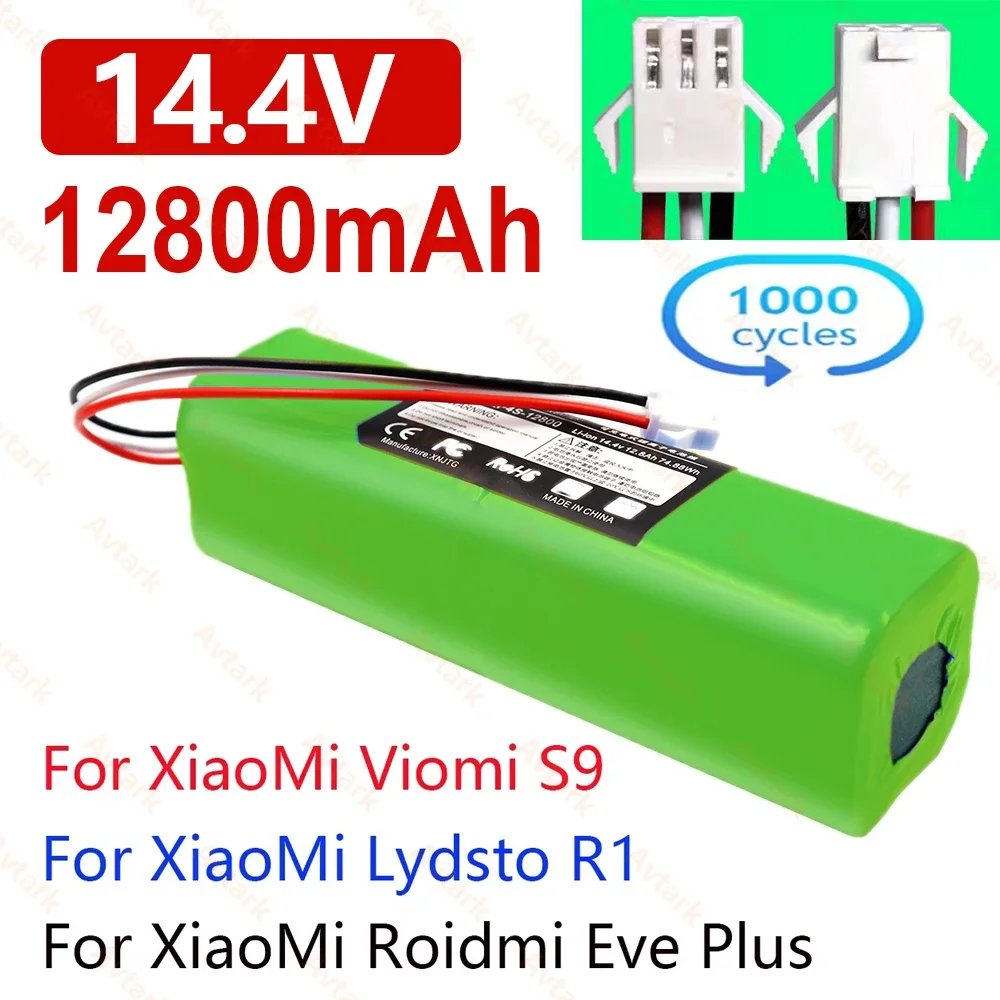 

Original Roidmi Eve Plus Viomi S9 Rechargeable Li-ion Battery Robot Vacuum Cleaner R1 Battery Pack with Capacity 12800mAh