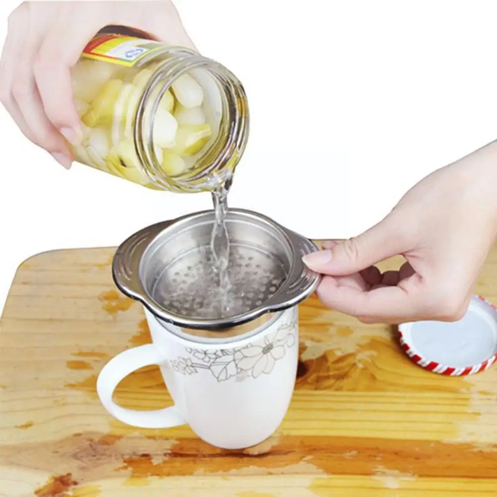 Food Can Strainer Food Grade 304 Steel Sieve Tuna Press Lid Oil Can Remover Drainer Tools Colander Kitchen H2G8 2