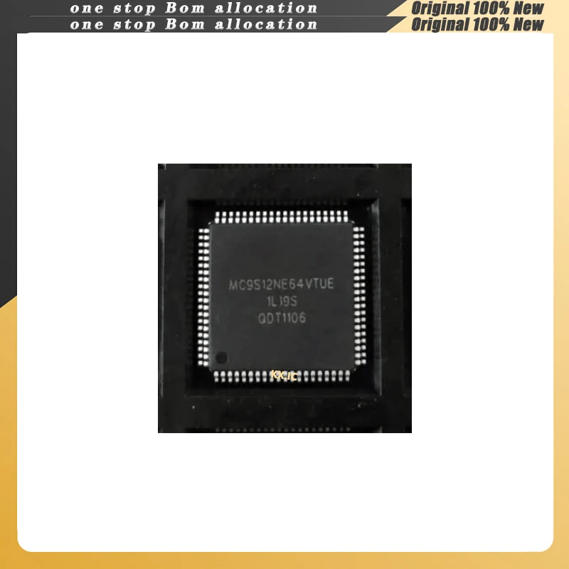 

1PCS/LOT MC9S12NE64VTUE MC9S12NE64V 9S12NE64VTUE QFP-80 Stock NEW Original