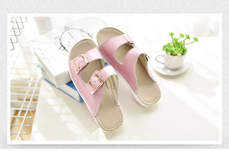 Deslizadores de espuma de suela gruesa para mujer, sandalias antideslizantes súper cómodas con hebilla de nube, deslizadores de verano para piscina, playa, chanclas deslizantes_voghion.com