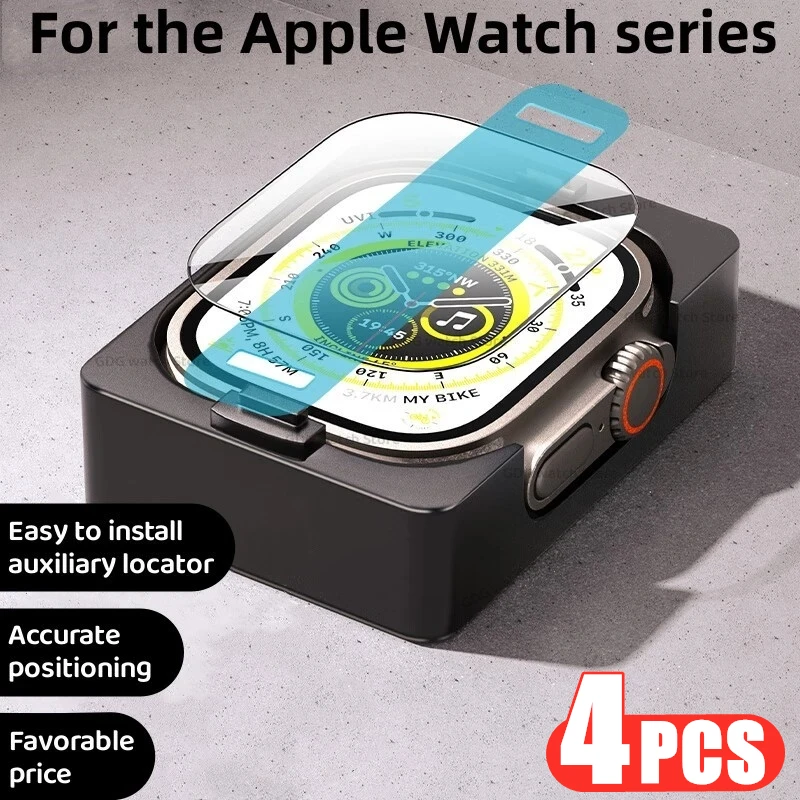 Compre Para a Apple Watch Series 8 / 7 45 mm de Relógio Fosco de Relógio  Anti-esppy Tempeado Filme de Vidro Hard pc Watch Capa - Preto da China