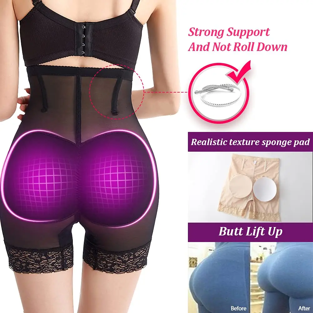 Women Showing Knickers Padded Butt Lifter Panties Hip Enhancer Shapewear  Boyshorts Body Shaper Seamless Booty Padded Underwear - AliExpress