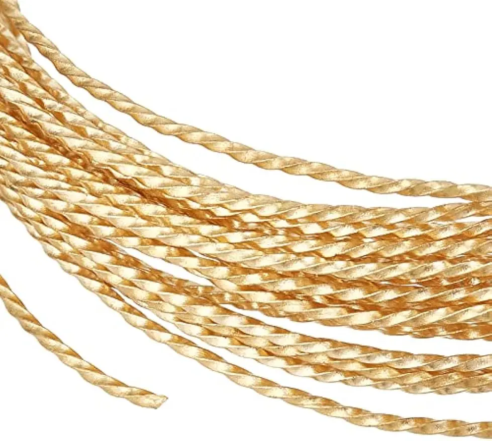 Filo Di Rame Per Artigianato - 5m, 1,6mm, Dorato, Per Gioielli E Perline - Foto 8