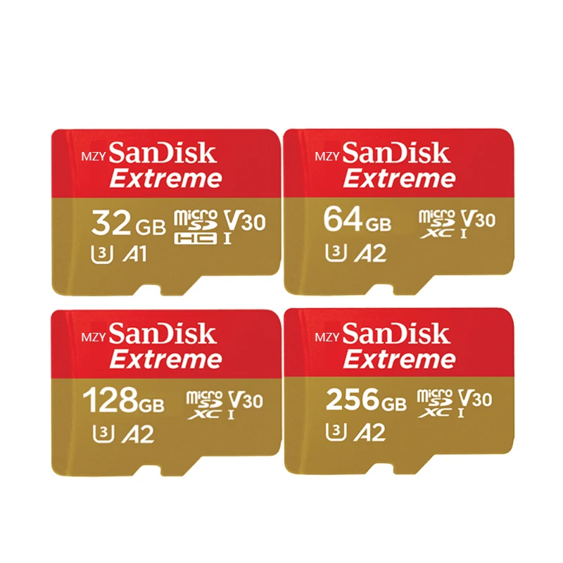 

mzySanDisk Extreme Pro Flash 128GB Card Micro SD Card SDXC UHS-I 400GB 256GB U3 V30 TF Card Memory Card Adapter for Camera DJI