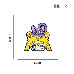 Charming Manga Enamel Pin - Cute Anime Brooch for Clothes and Backpacks Jewelry (C - N - 2)
